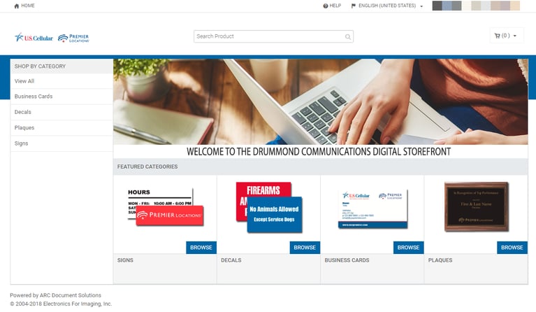 Drummond Communications Sets Up their Own Print Shop with an ARC Digital Storefront Drummond Communications Sets Up their Own Print Shop with an ARC Digital Storefront